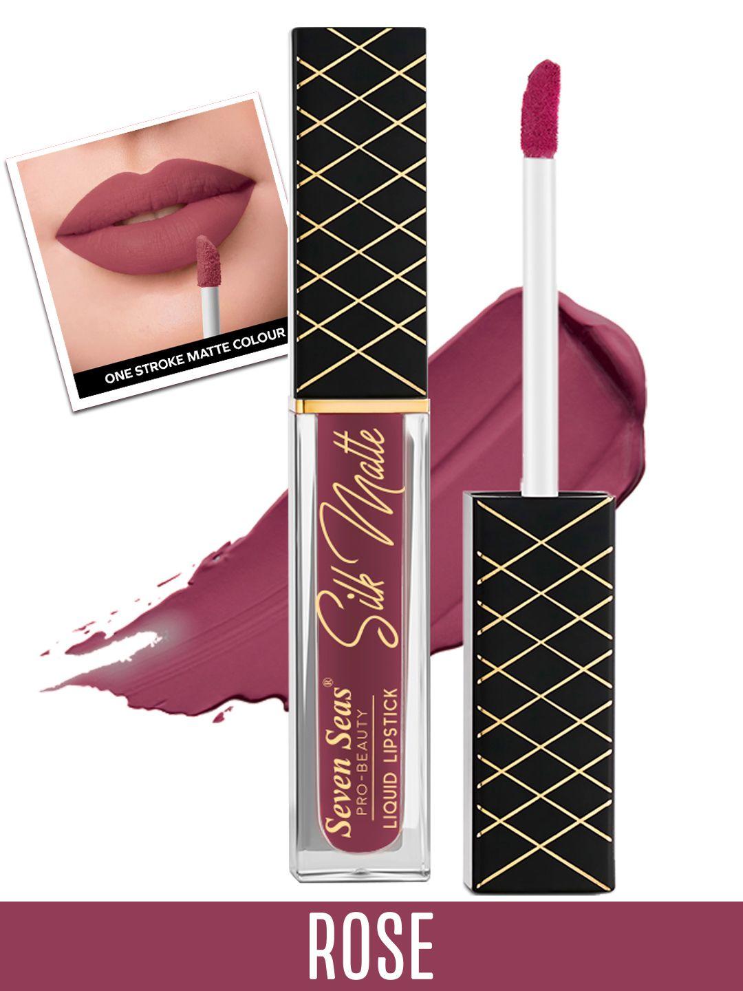 seven seas transfer proof silk matte liquid lipstick 8 g - rose