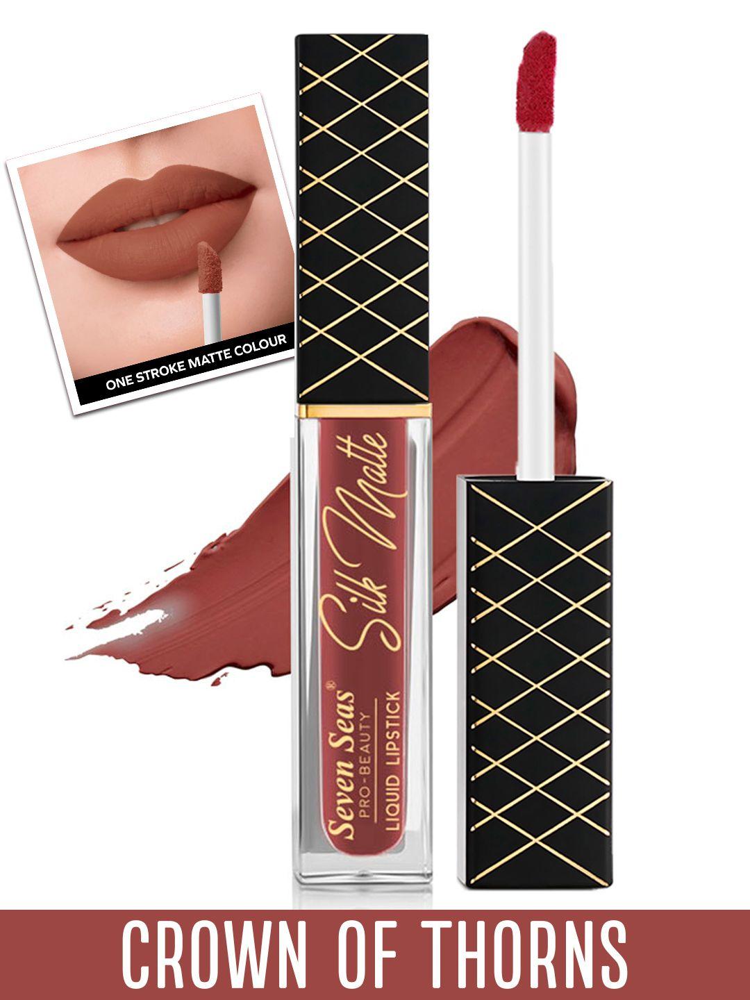 seven seas silk matte liquid lipstick 8g - crown of thorns