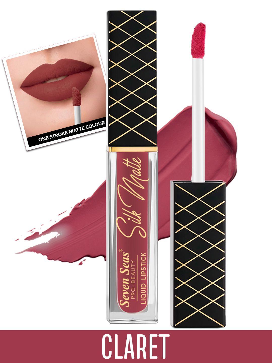 seven seas transfer proof silk matte liquid lipstick 8 g - claret