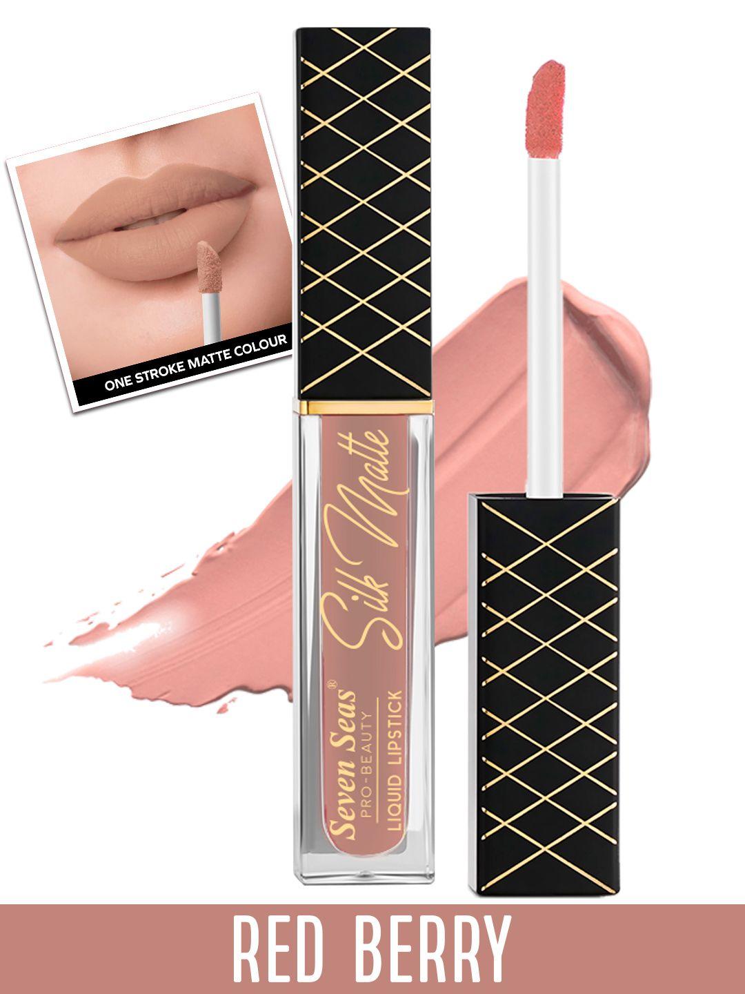 seven seas transfer proof silk matte liquid lipstick 8 g - red berry