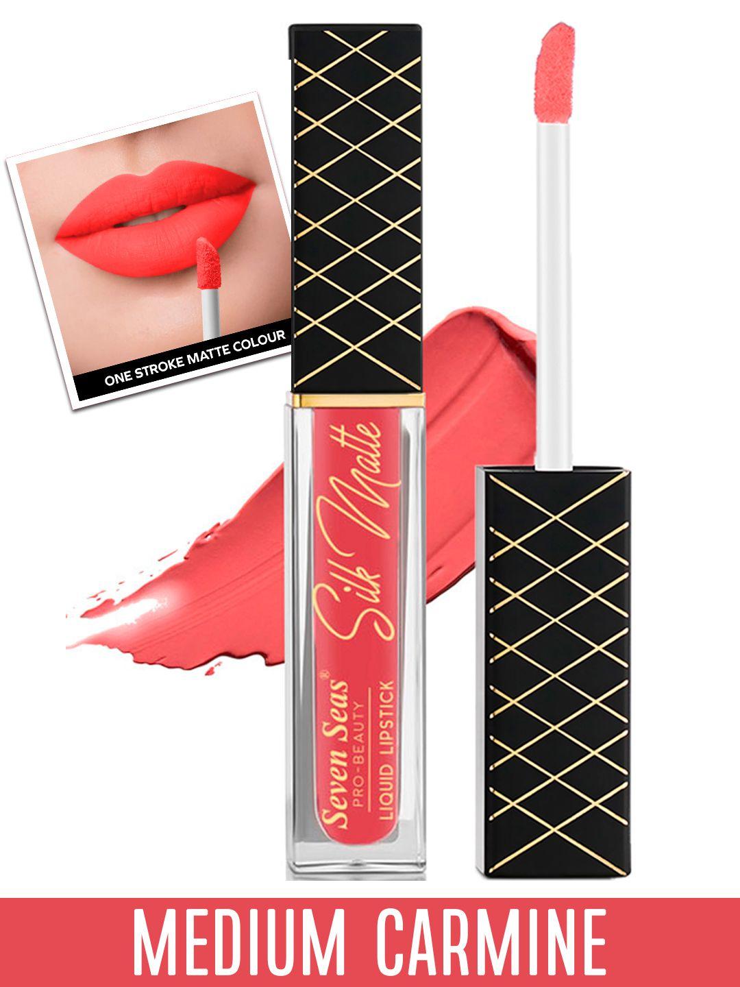 seven seas silk matte liquid lipstick 8g - medium carmine