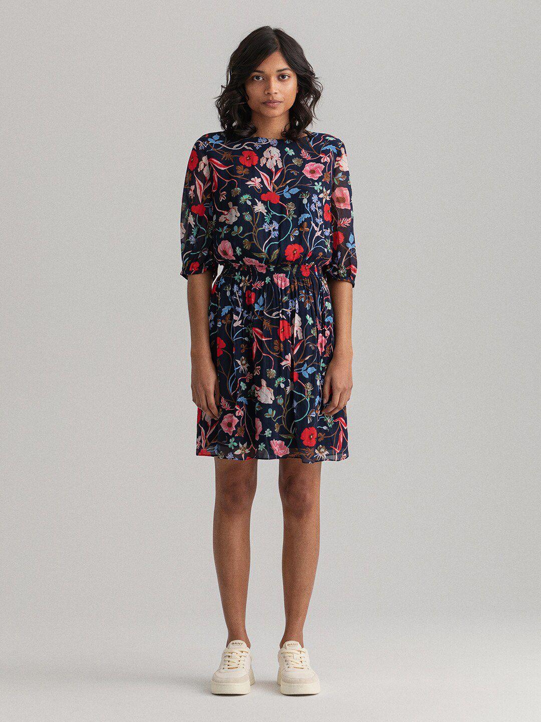 gant blue floral dress