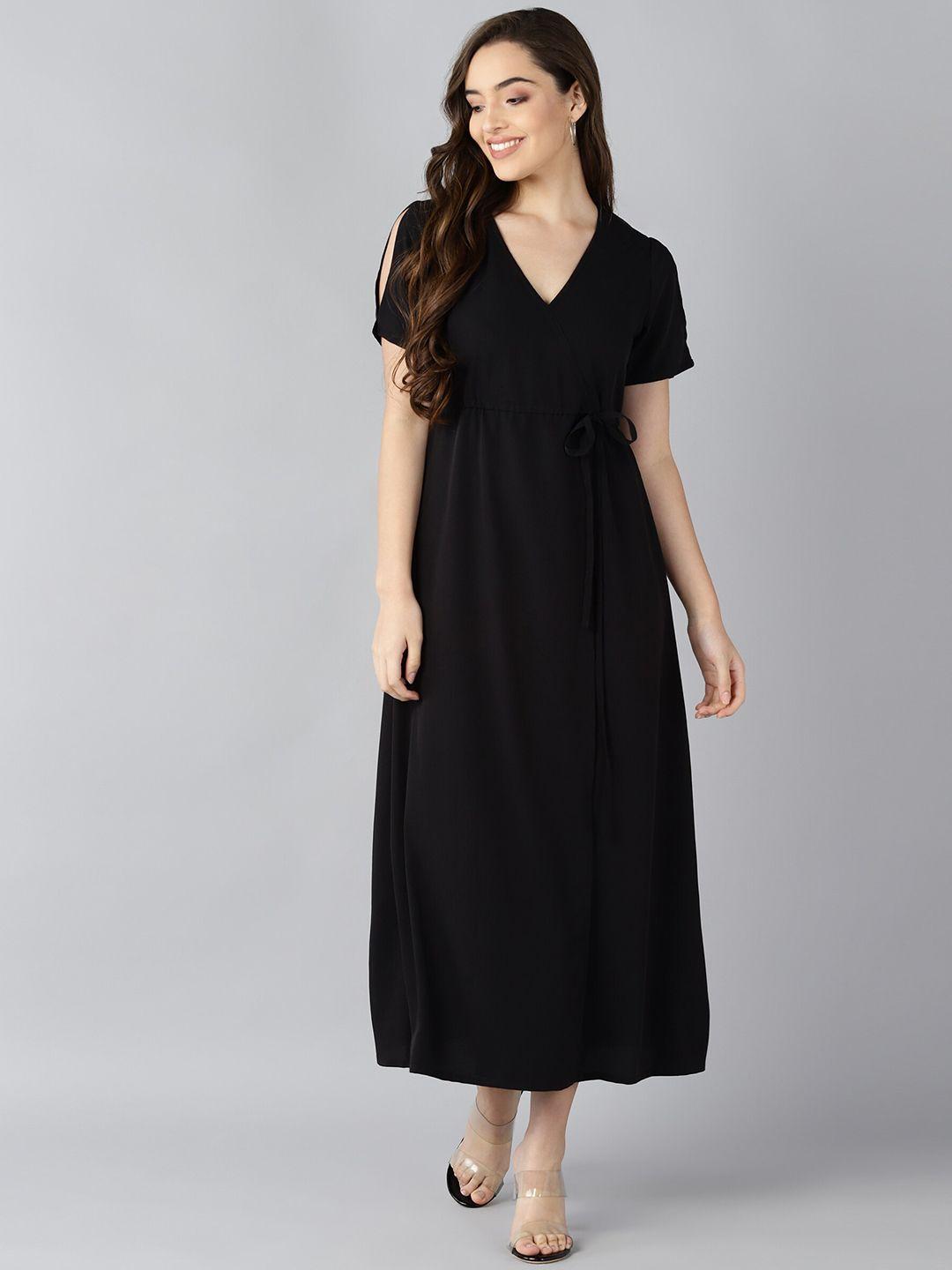 znx clothing black maxi dress