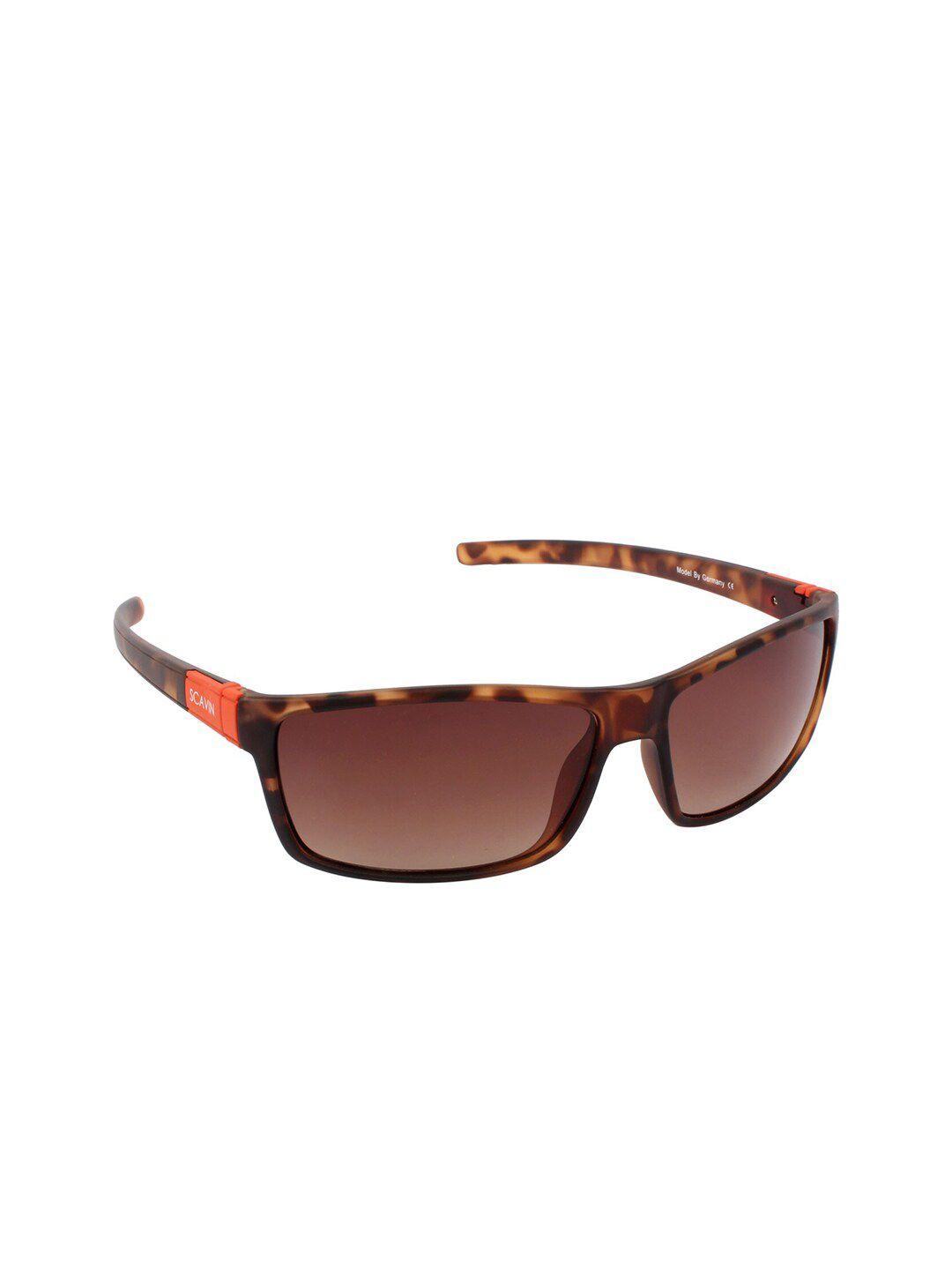 scavin men brown lens & brown sunglasses with uv protected lens