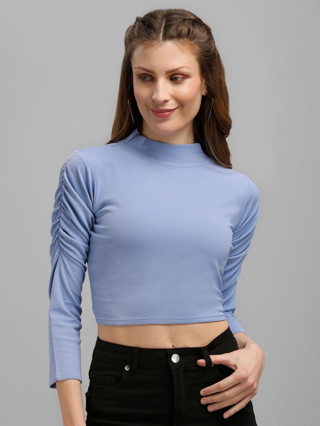 purvaja lavender crop top