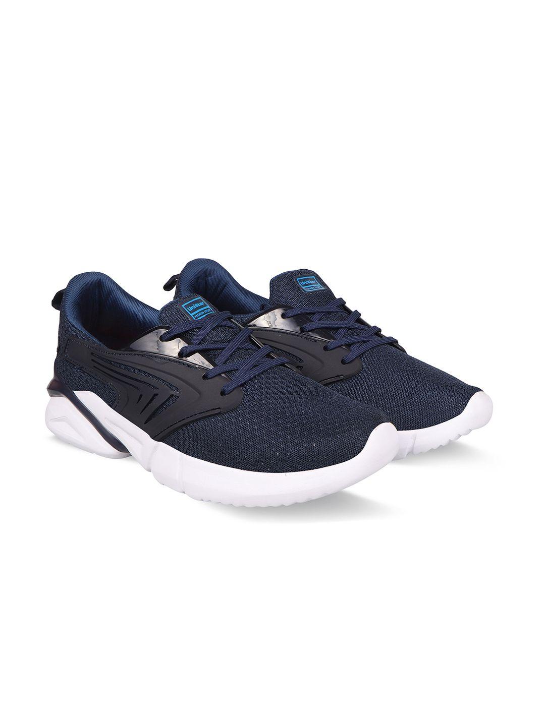 unistar men navy blue running shoes