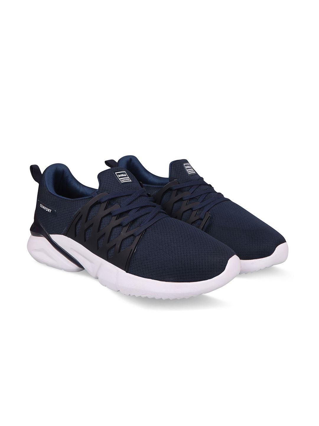 unistar men navy blue running shoes