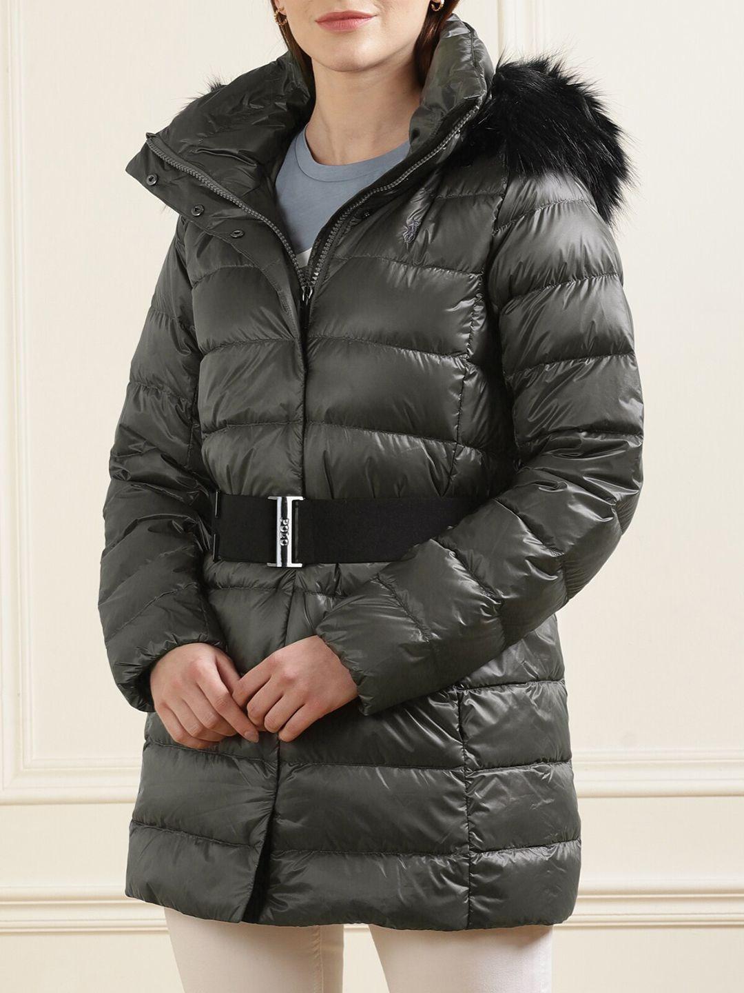 polo ralph lauren women grey lightweight puffer jacket