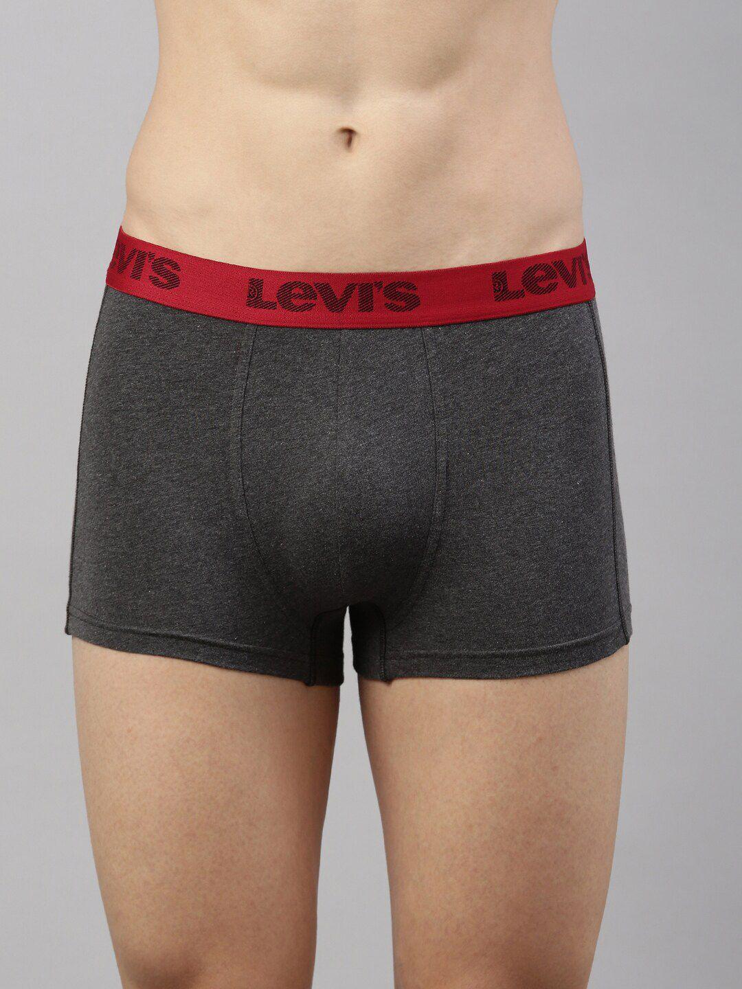 levis men grey solid trunk #067-active trunk-dgm-p1