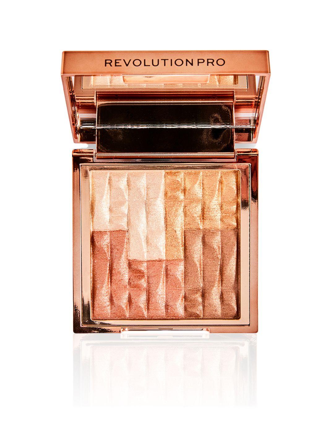 makeup revolution london revolution pro goddess glow shimmer brick bronzer 8g - sublime