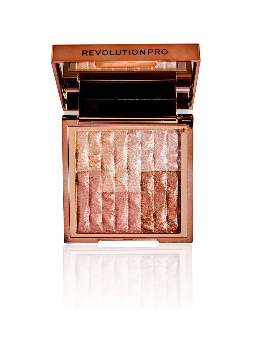 makeup revolution london revolution pro goddess glow shimmer brick bronzer 8g - afterglow