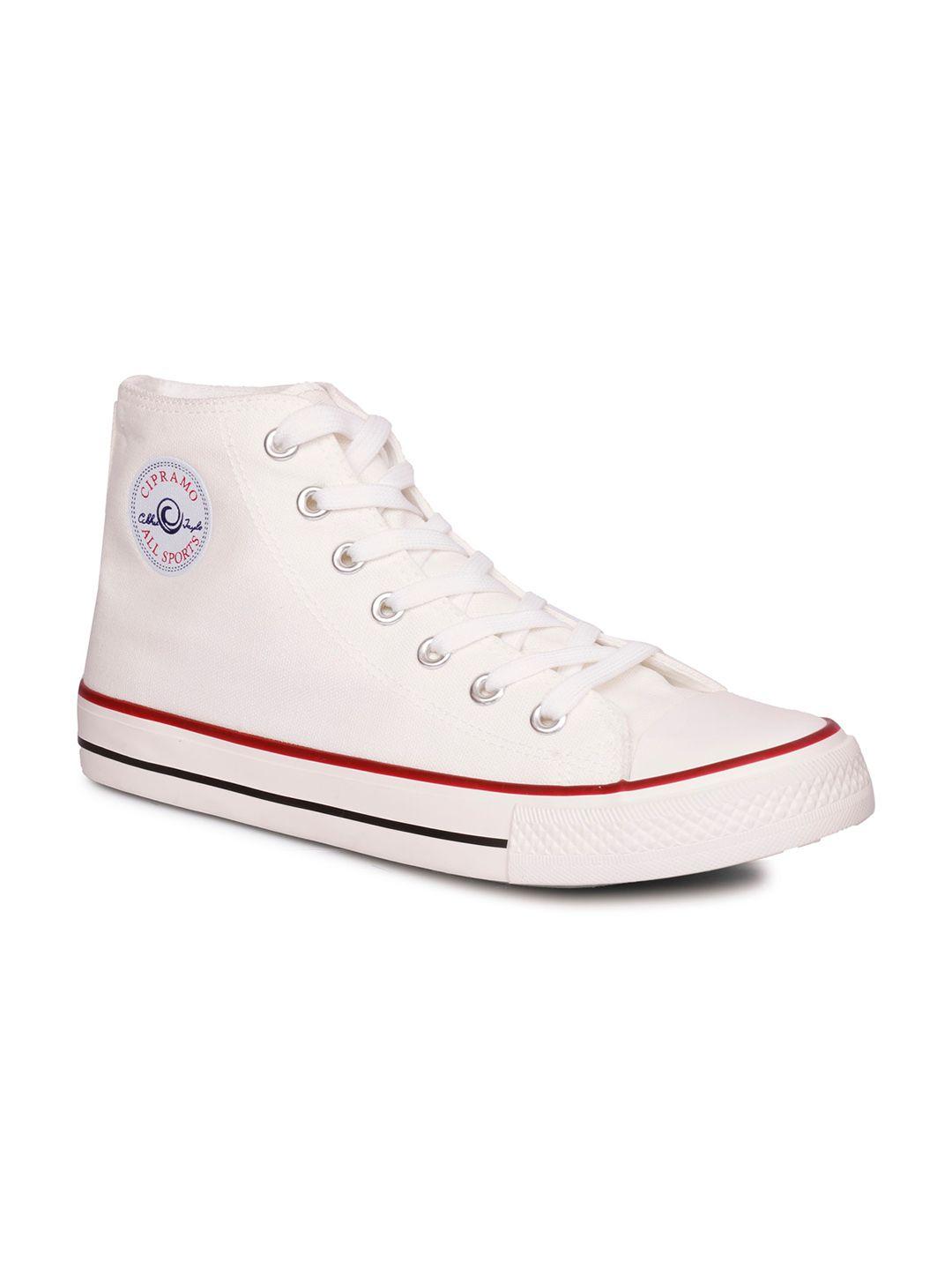 mozafia men white high-top sneakers