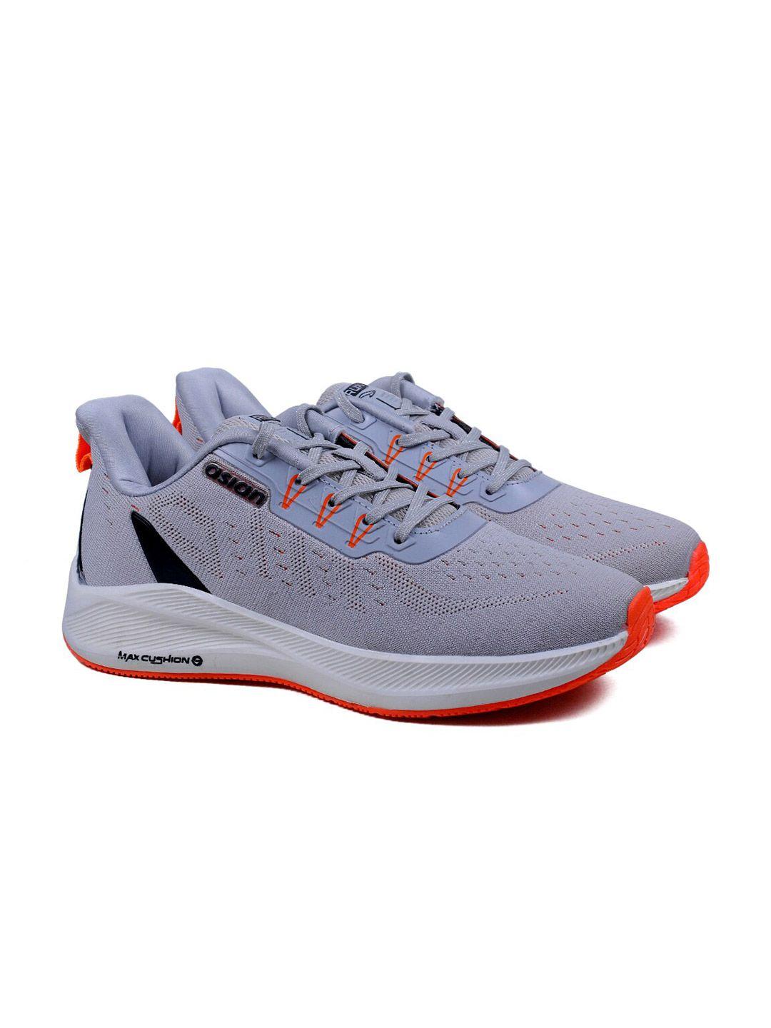 asian men grey mesh running non-marking shoes