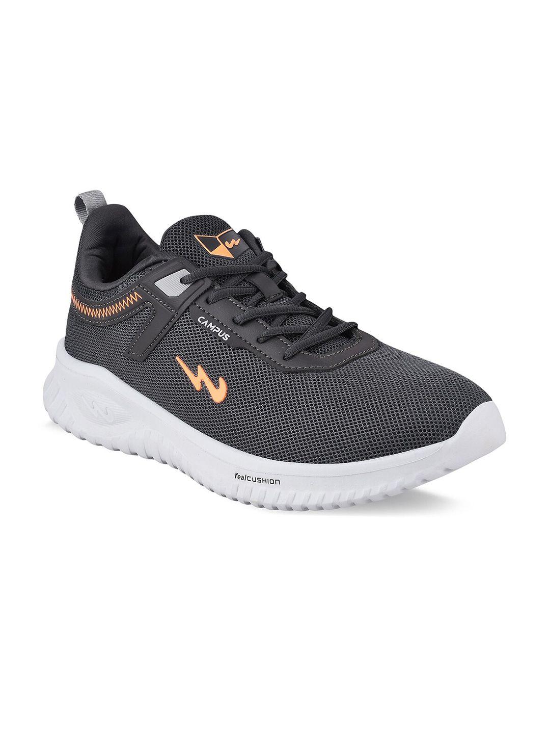 campus men grey mesh running shoes