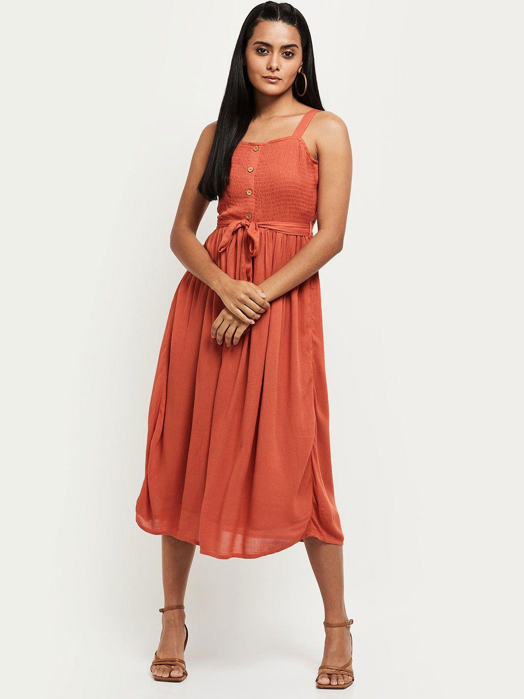 max women rust  dress