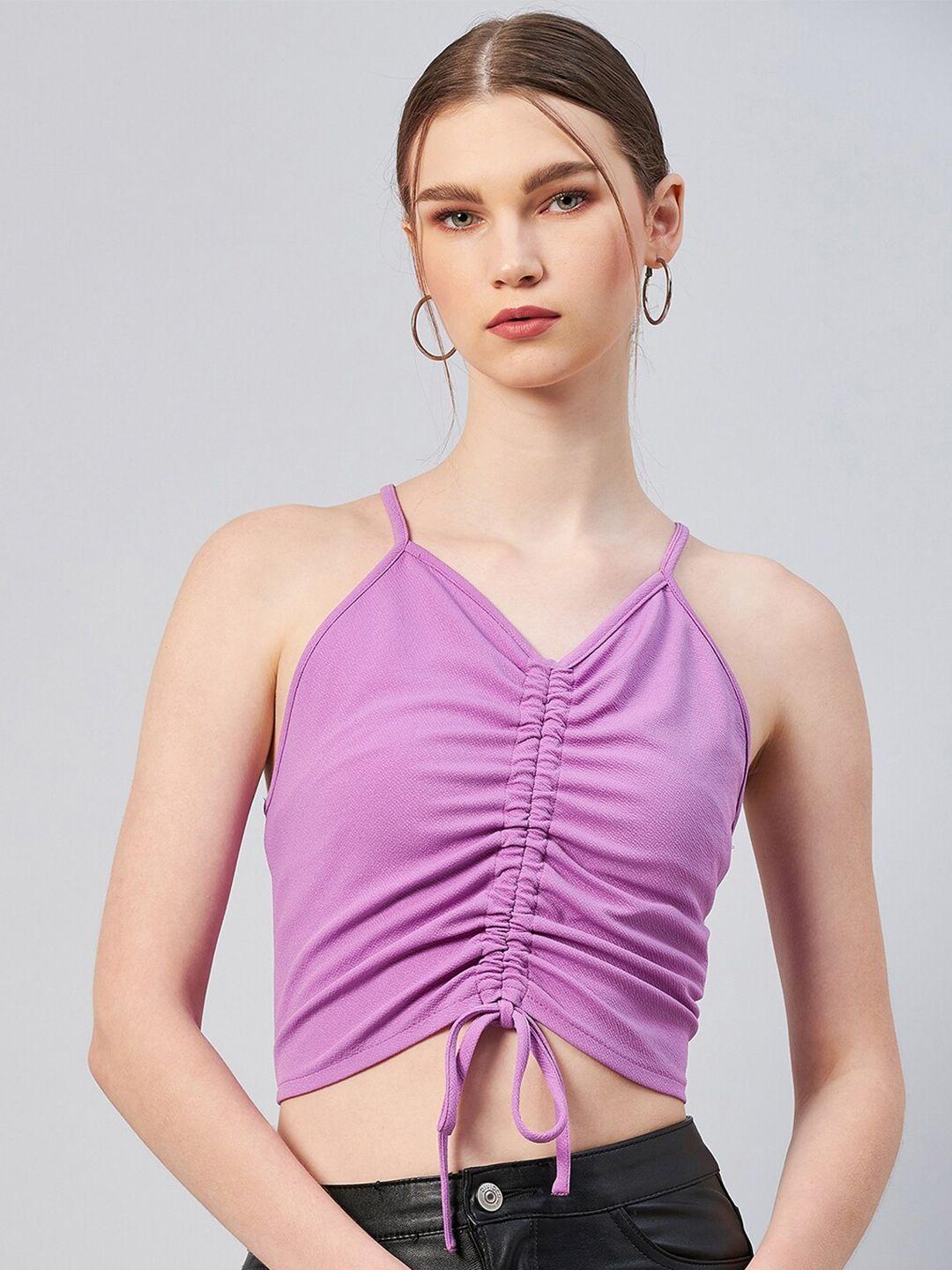 rare purple crop top