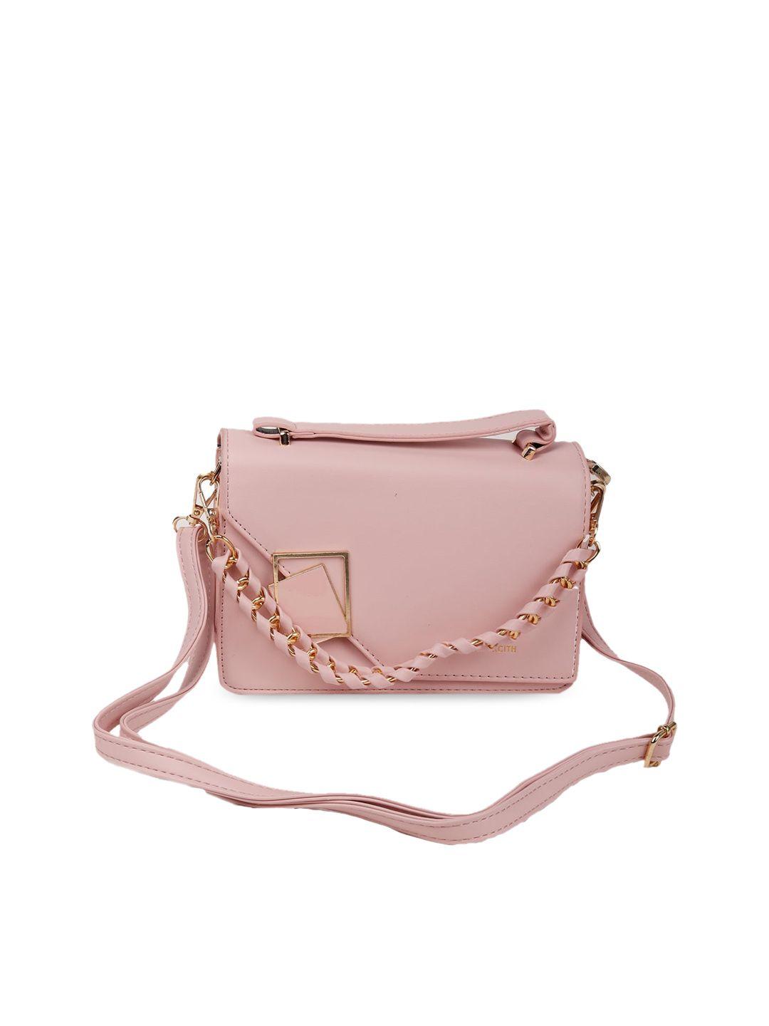 odette pink structured sling bag