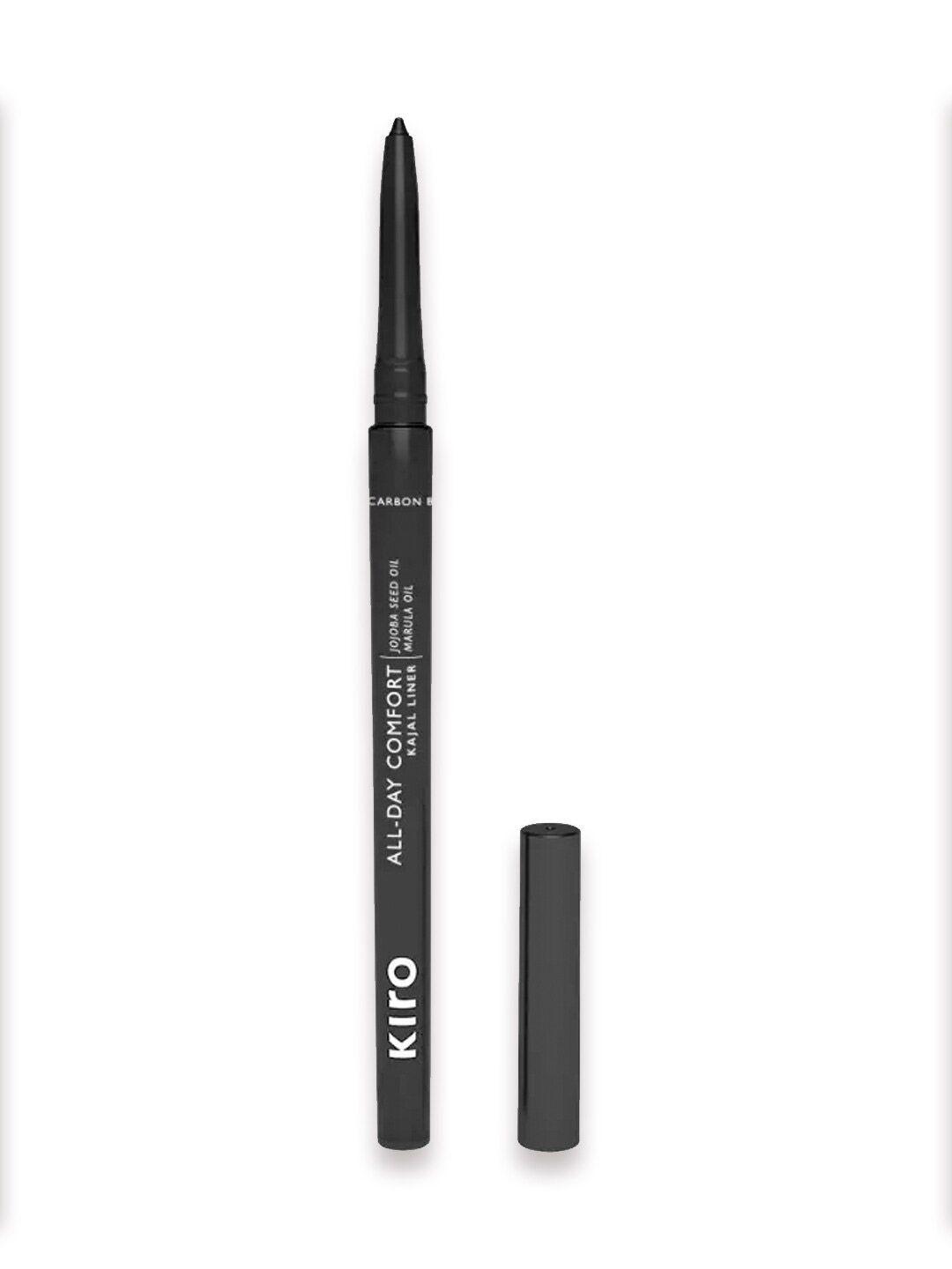 kiro all-day comfort kajal liner with jojoba seed & marula oil - carbon black