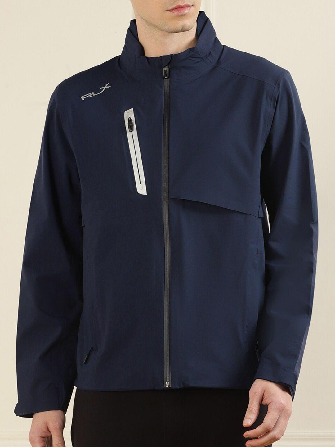 polo ralph lauren men navy blue longline sporty jacket