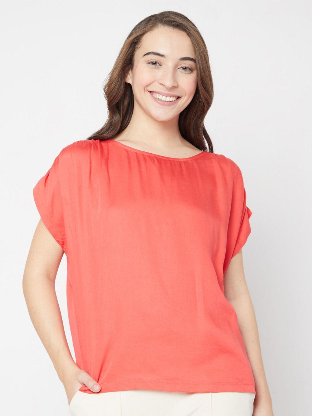 vero moda women red t-shirt