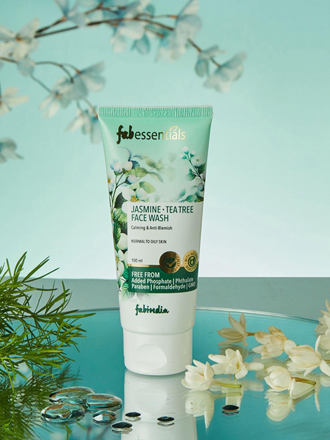 fabindia jasmine tea tree face wash - 100 ml