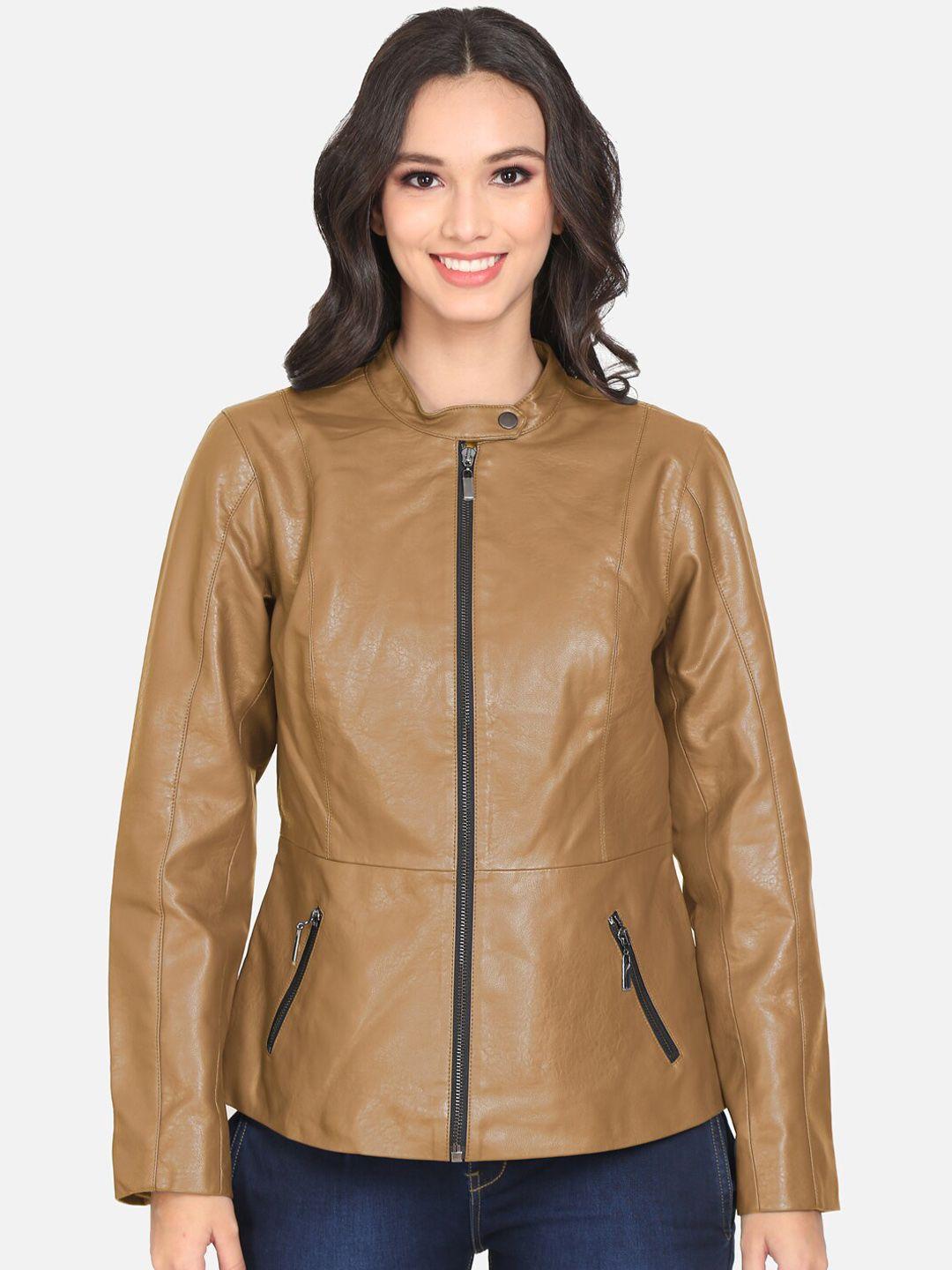 justanned women tan outdoor tailored jacket