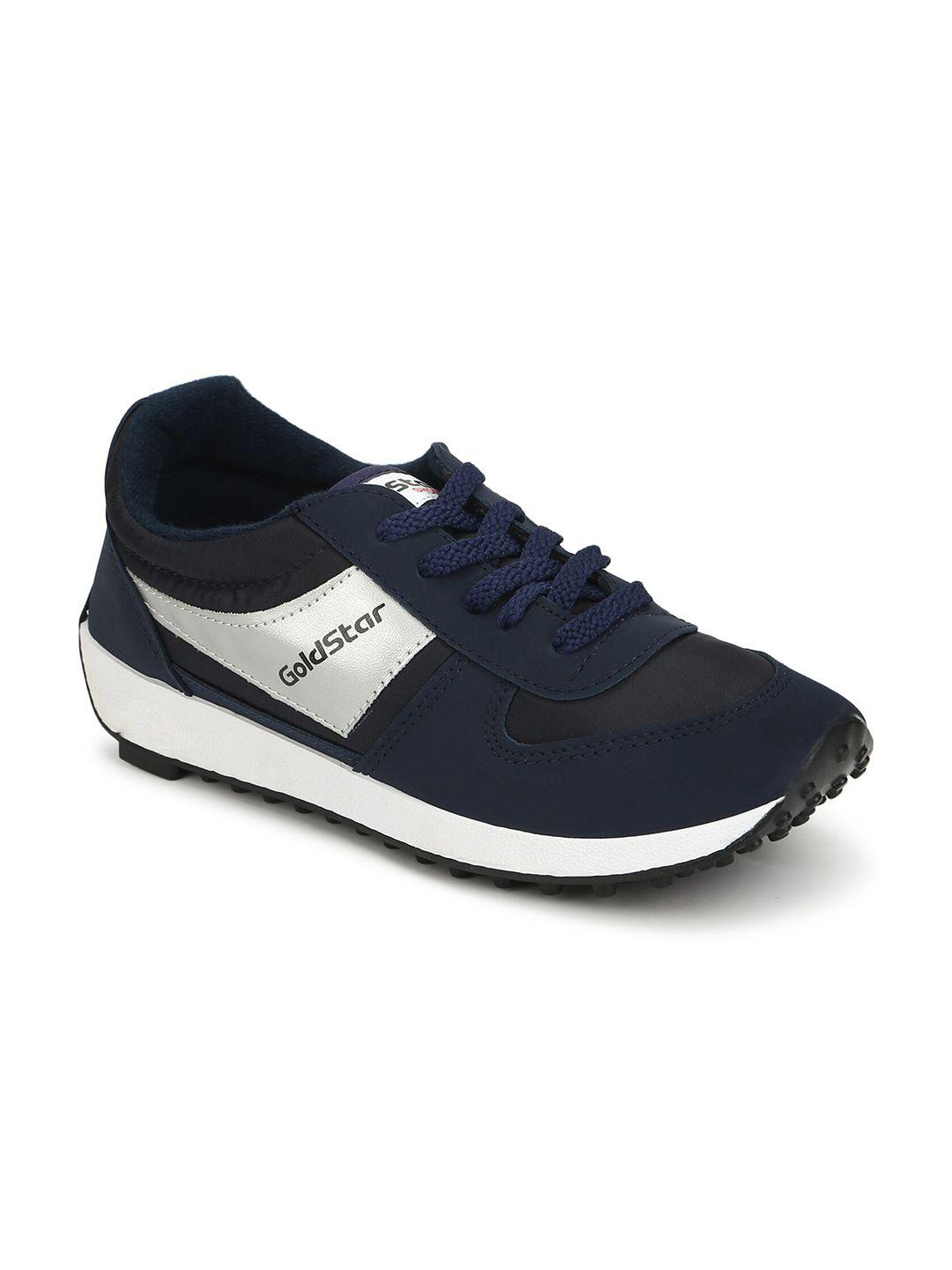 goldstar men navy blue running shoes