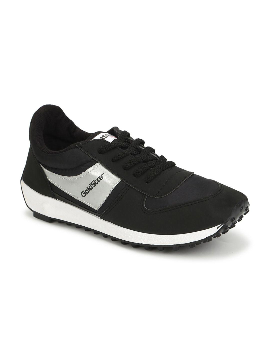 goldstar men black running shoes