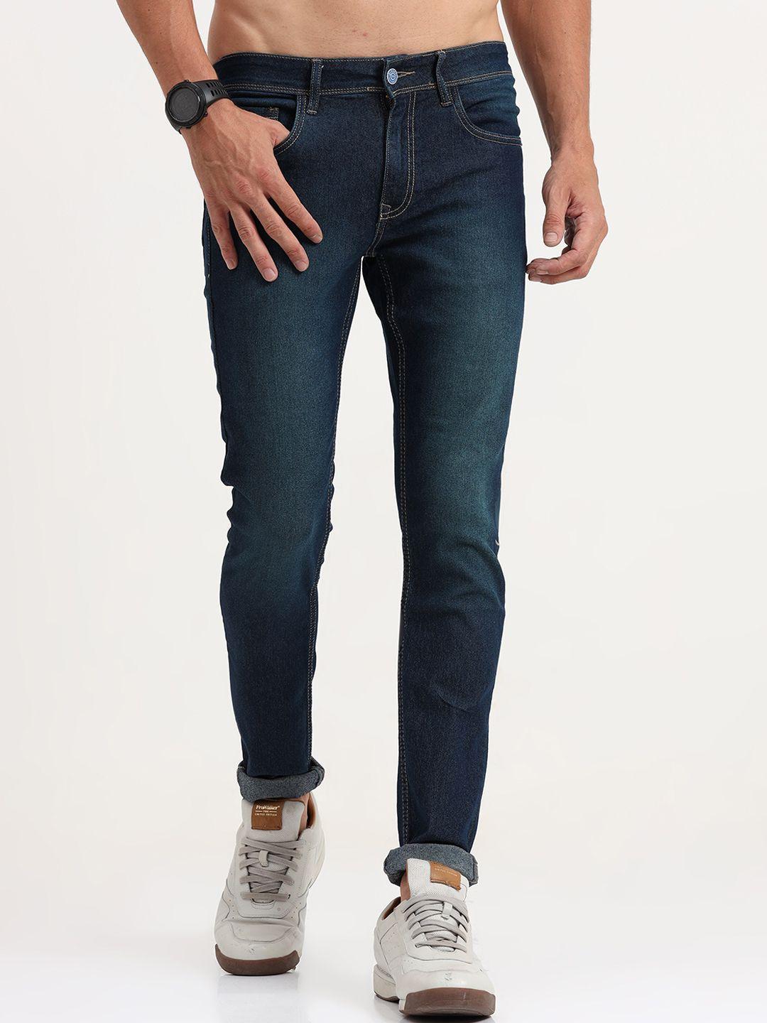 old grey men blue slim fit light fade jeans