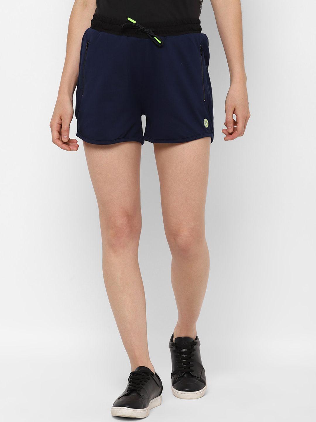 allen solly woman women navy blue shorts