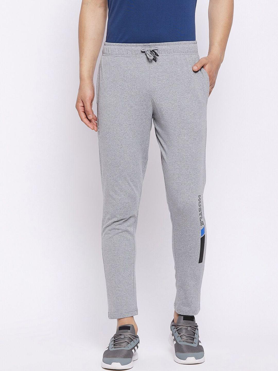 harbor n bay men grey  solid cotton track pants