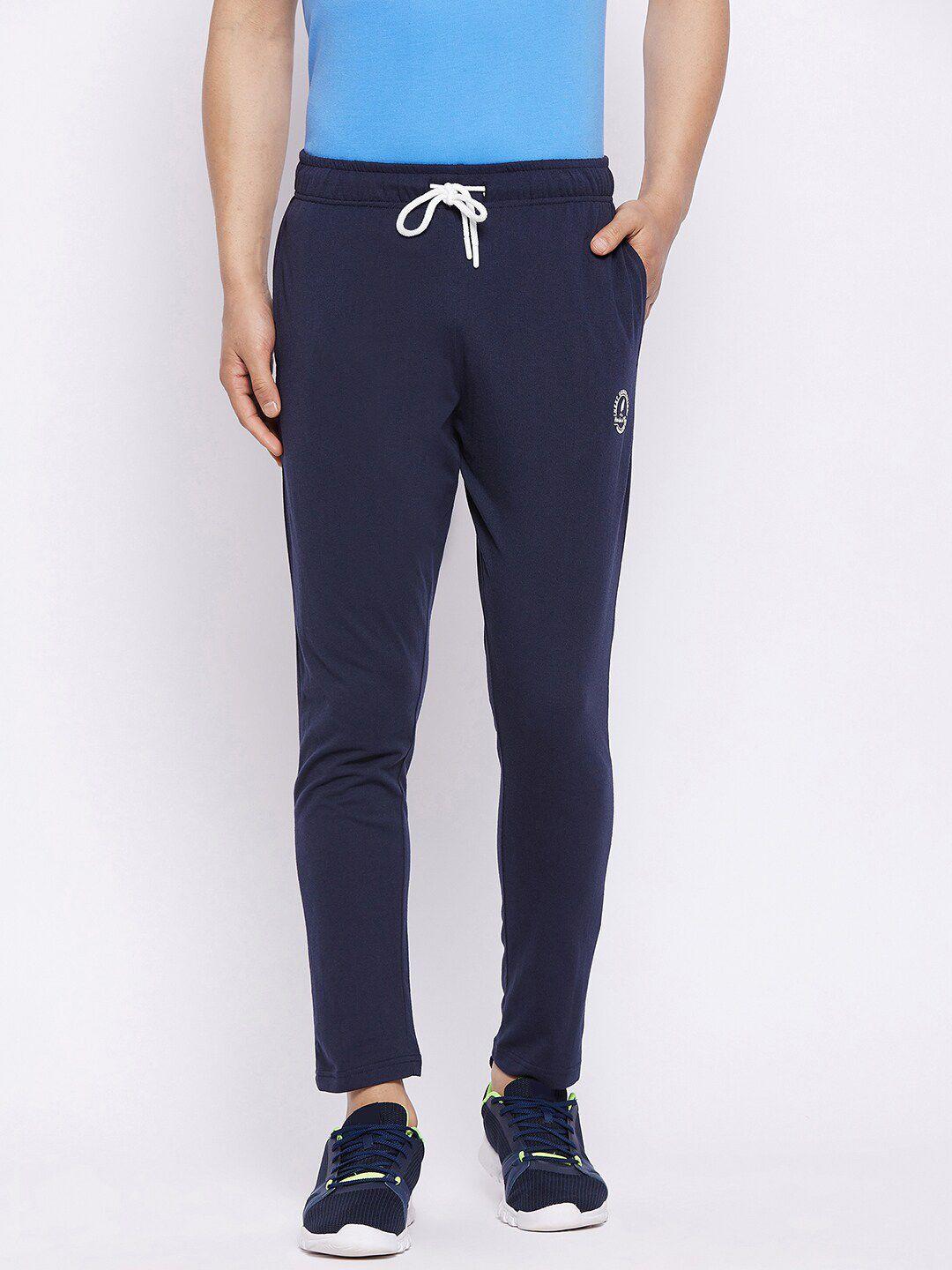 harbor n bay men navy blue cotton track pants