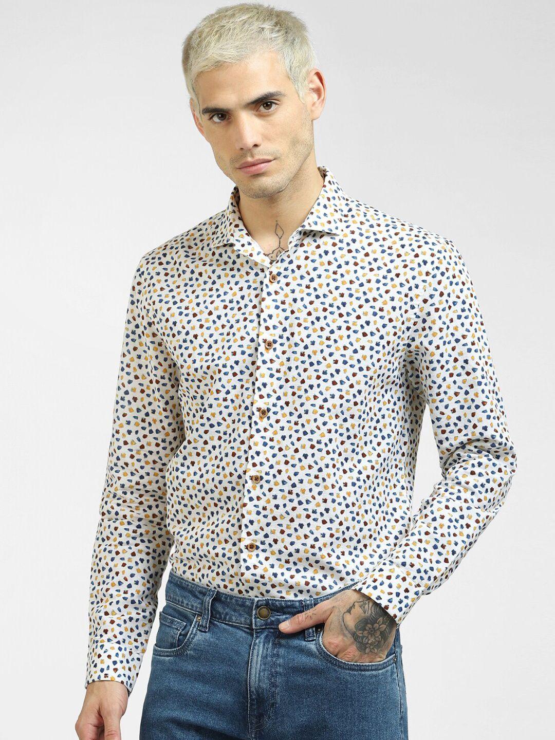 jack & jones men multicoloured printed casual shirt