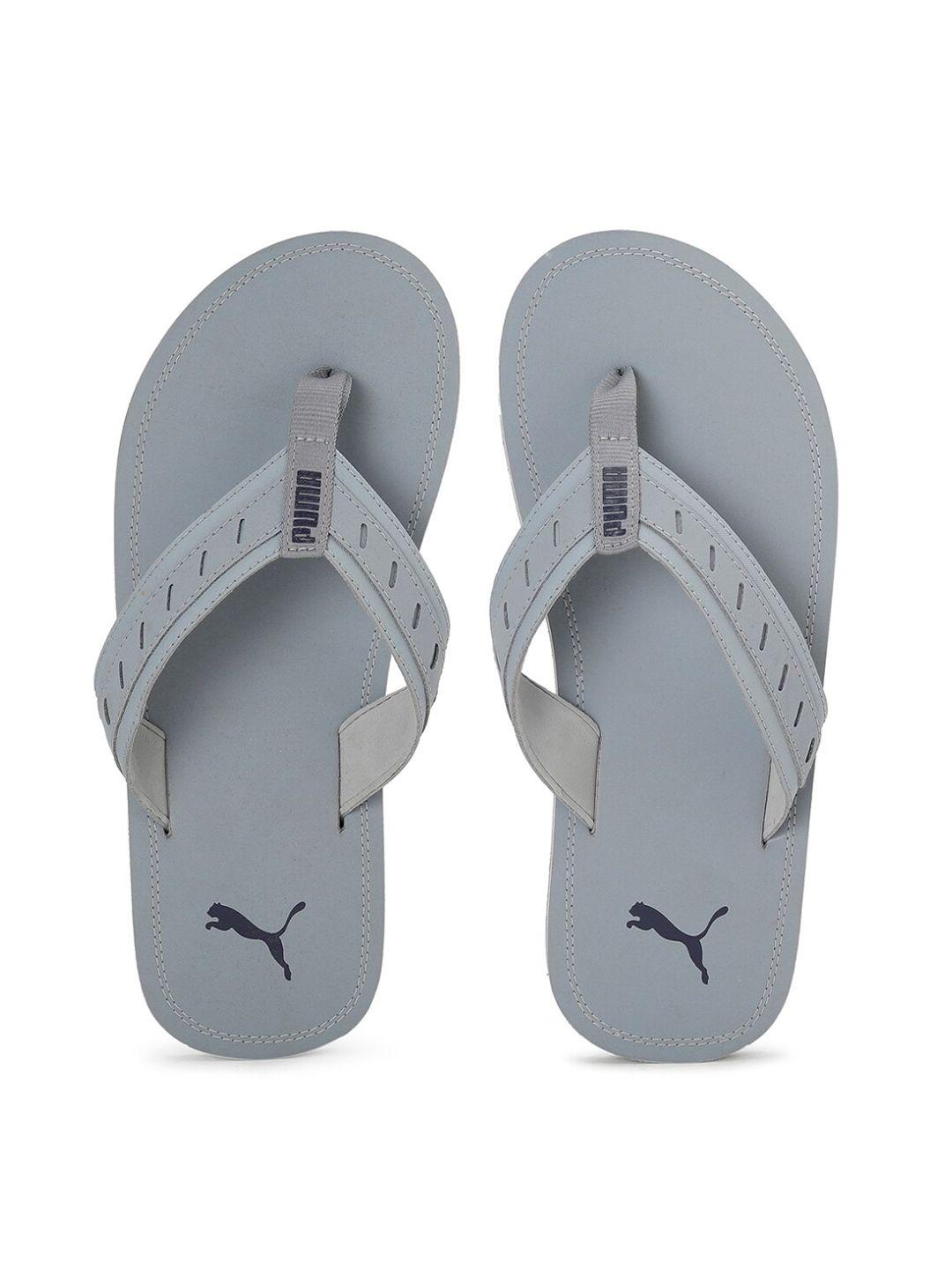 puma men grey thong flip-flops