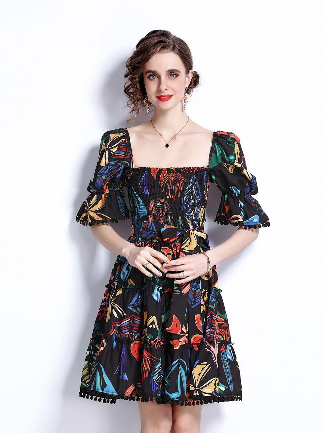 jc collection women multicoloured floral printed dress