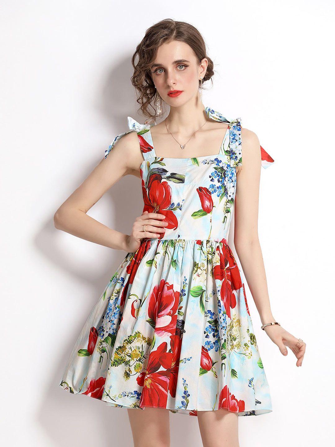 jc collection multicoloured floral printed dress