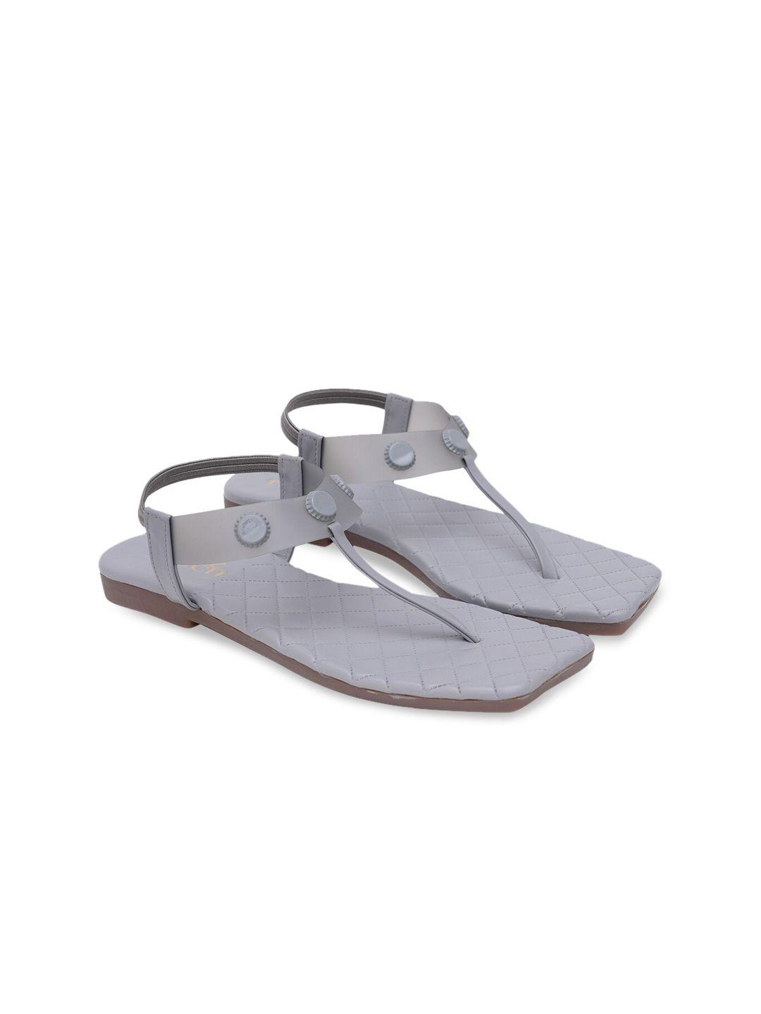 shuz touch women grey t-strap flats