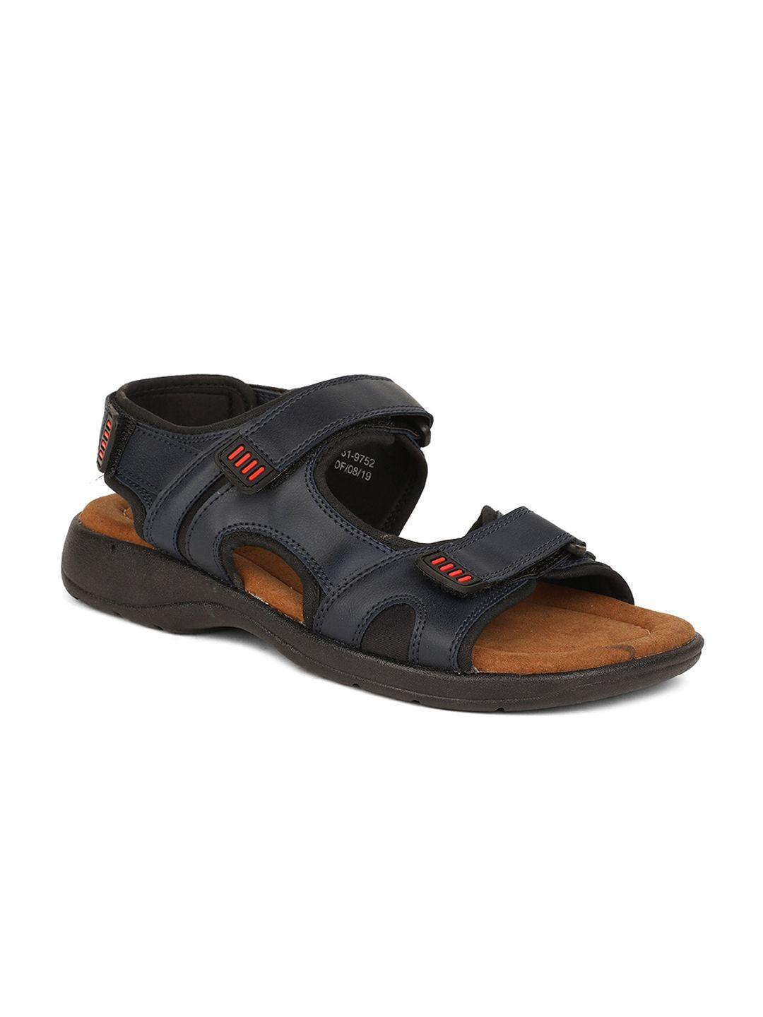 bata men blue solid sports sandals