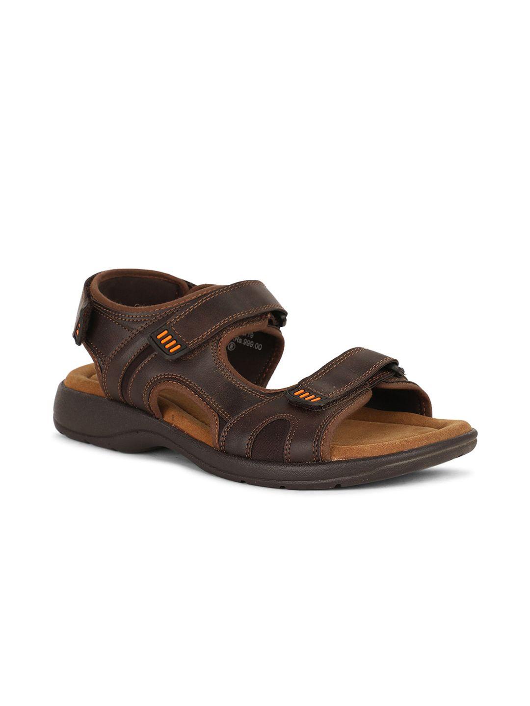 bata men brown sports sandals