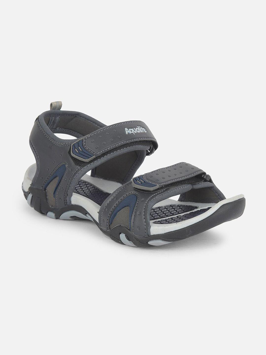 aqualite men grey sports sandals