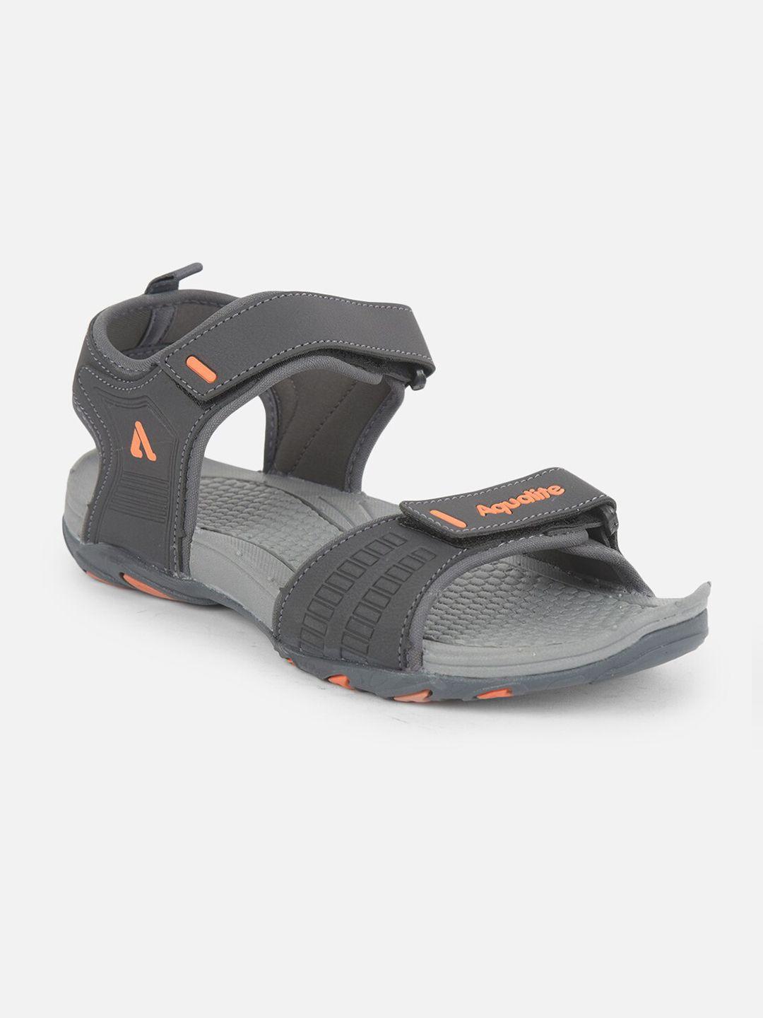 aqualite men grey sports sandals