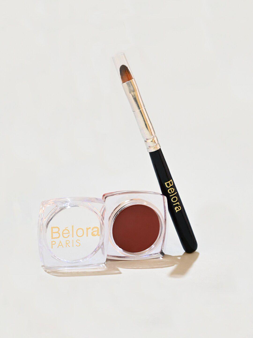 belora paint & pout matte sustainable lip & cheek 3 ml - squirrel brown