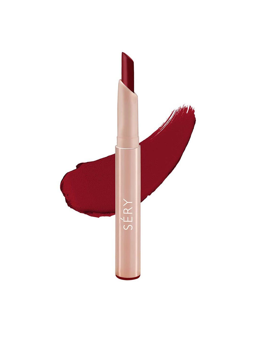 sery stay on highly pigmented smudge-proof matte lipstick with jojoba oil - rustic rush