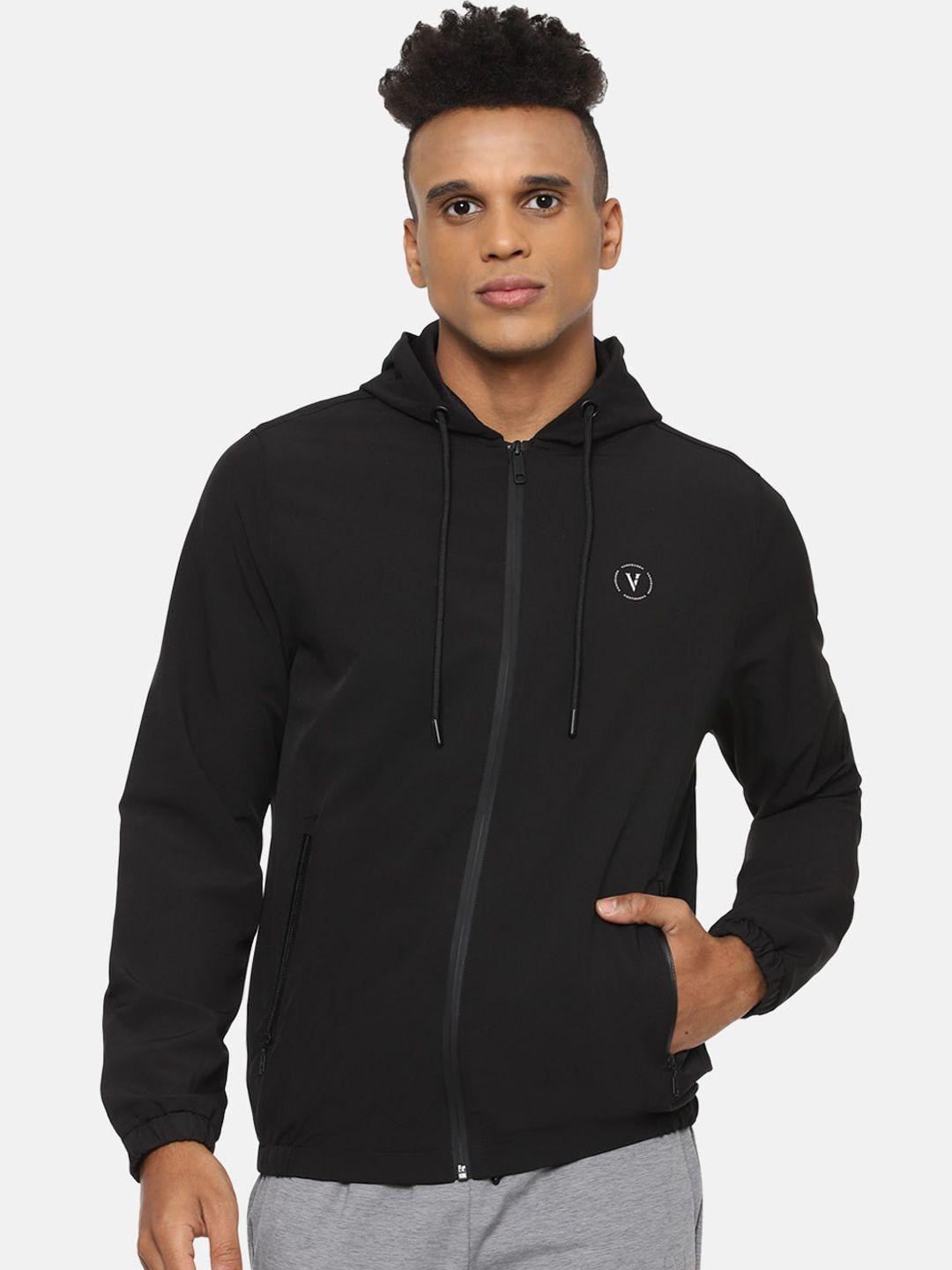 van heusen flex men black sporty jacket