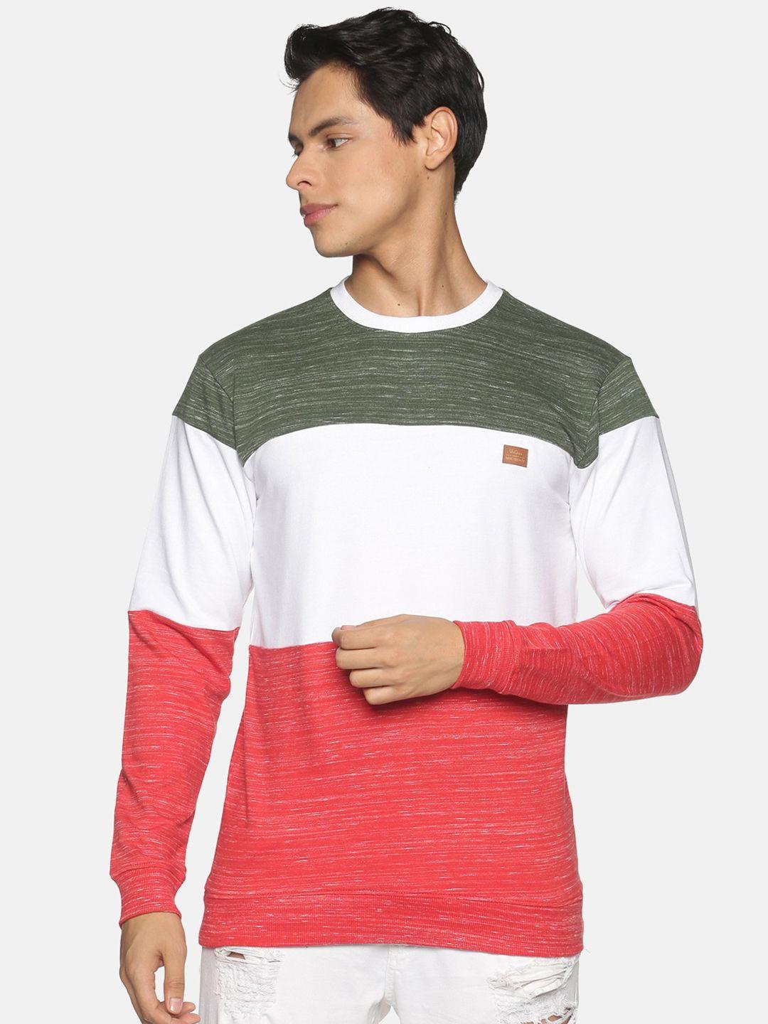 urgear men multicoloured colourblocked sweatshirt