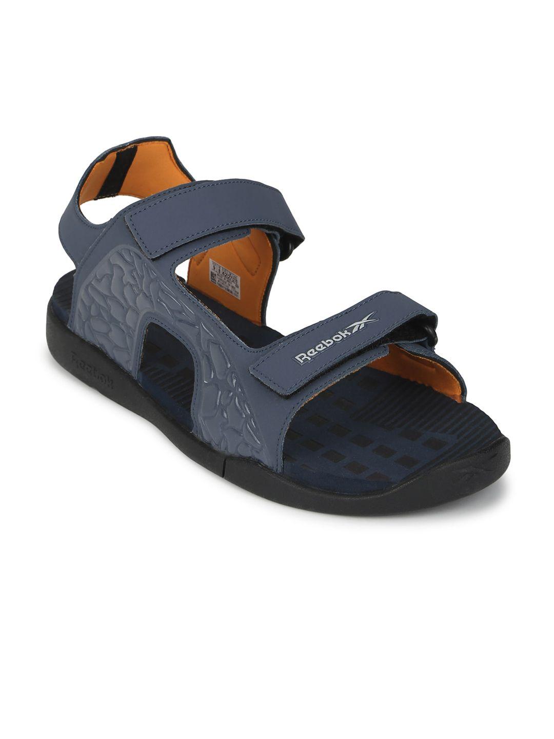 reebok men grey textured sports sandals