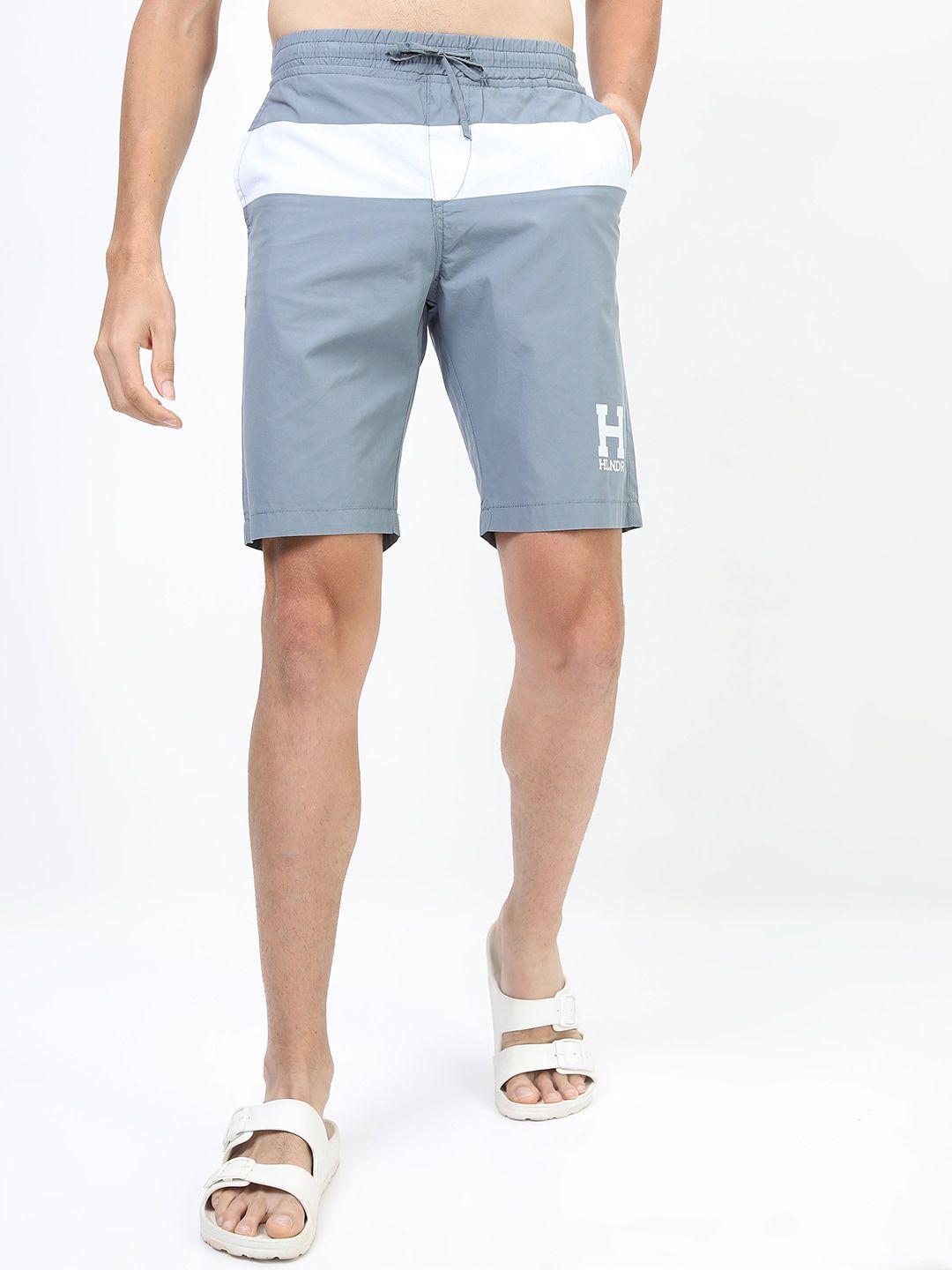 highlander men blue slim fit shorts