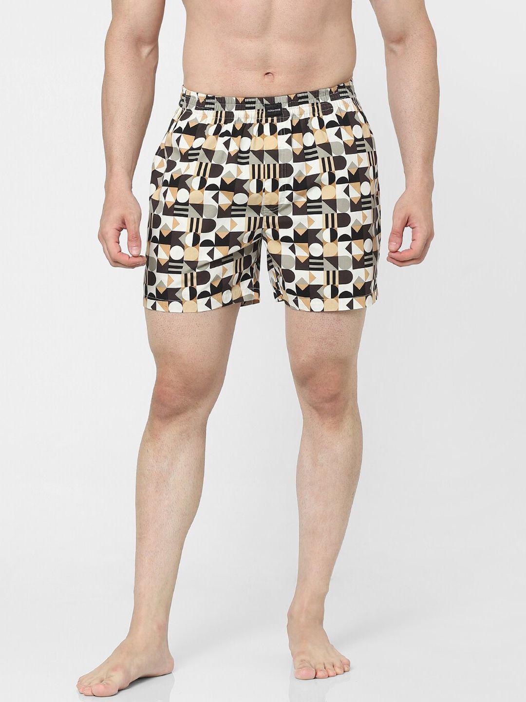 jack & jones men geometric printed boxers