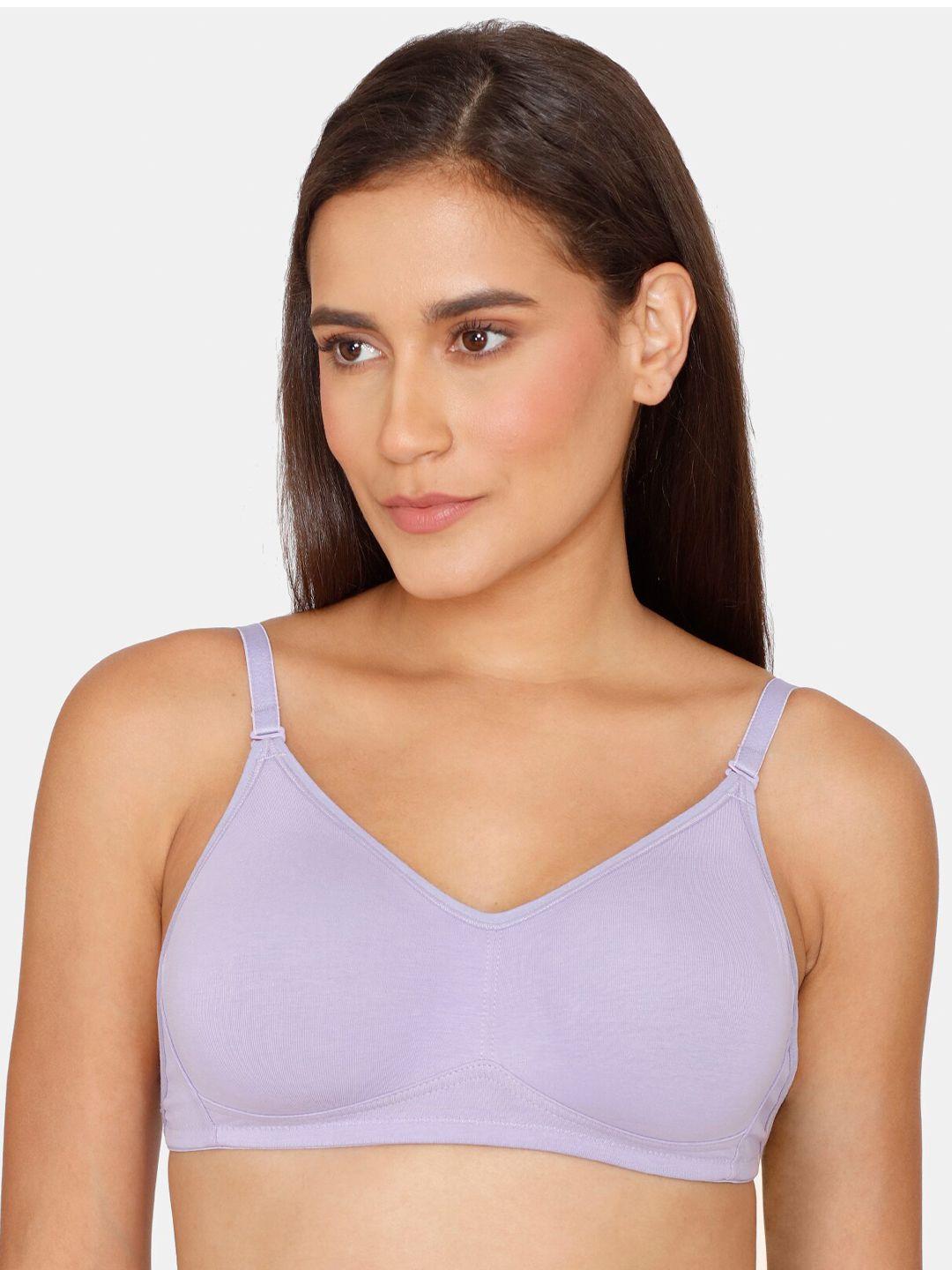 zivame violet non wired full coverage t-shirt bra