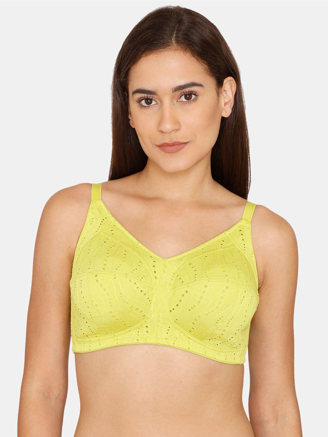 zivame green abstract bra